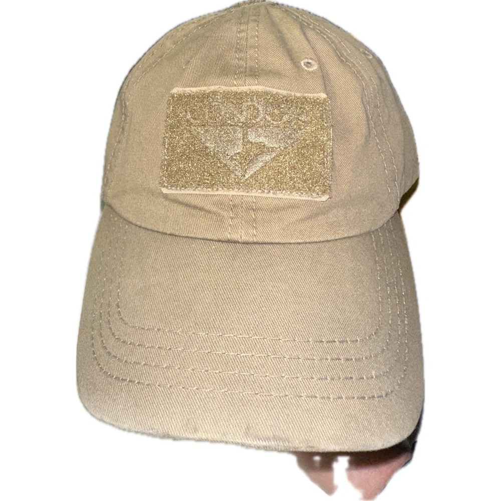 Condor Tan Beige Dad Hat Cap Interchangeable Patch One Size Fits Most Strapback